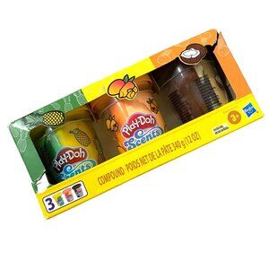Play Doh Scents 3 Pack Coconut Peach Pineapple Tropical Colorful Preschool